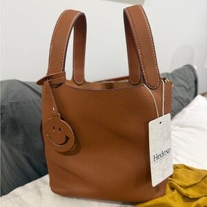 Brown Leather Tote Bag